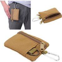 Outdoor-EDC-Molle-Tasche, Mini-tragbares Schlüsselkartenetui, EDC-Taschentasche, Münzgeldbörse mit Karabiner, Beige von UGREAT