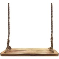 Ugreat - Paulownia-Holzschaukel mit 3,7 m langem Seil, 60 cm x 20 cm x 3 cm, Schaukel für Kinder und Erwachsene, Gartenbaum von UGREAT