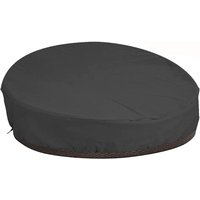 Runde Sofabett-Schutzhülle mit Schultergurt und Griff, wasserdichte Gartenbett-Abdeckung, runde Sonnenliegen-Abdeckung aus 210D Oxford, windgeschützt Runde Sofabett-Schutzhülle mit Schultergurt und Griff, wasserdichte Gartenbett-Abdeckung, runde Sonnenliegen-Abdeckung aus 210D Oxford, windgeschützt von UGREAT