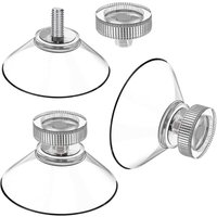 Ugreat - Set mit 30 Saugnäpfen – Durchmesser: 40 mm – M4-Gewinde – transparent – mit Rändelmutter von UGREAT