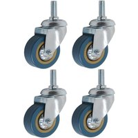 Ugreat - Set mit 4 360°-Möbelrollen, 75 mm, M10, robuste Lenkrolle von UGREAT
