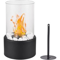 Tischkamin, Tischkamin, Tischfeuerstelle mit weißem Stein, tragbarer Kamin, Mini-persönlicher Innen- und Außenkamin – Bioethanol-Brennstoff, Tischkamin, Tischkamin, Tischfeuerstelle mit weißem Stein, tragbarer Kamin, Mini-persönlicher Innen- und Außenkamin – Bioethanol-Brennstoff, von UGREAT
