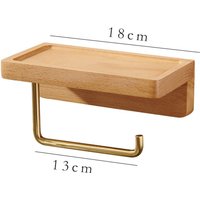 Toilettenpapierhalter aus Messing und Holz, Handtuchhalter, Taschentuchbox, Toilettenpapierhalter, Wandaufbewahrungsständer, Papierhandtuchhalter, A Toilettenpapierhalter aus Messing und Holz, Handtuchhalter, Taschentuchbox, Toilettenpapierhalter, Wandaufbewahrungsständer, Papierhandtuchhalter, A von UGREAT