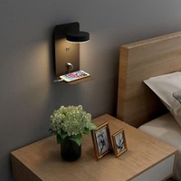 2er-Pack LED-Wandleuchte für den Innenbereich mit USB-Anschluss, 12 w, dreifarbig, dimmbar, moderne Wandleuchte mit um 330° drehbarer Wand, Lese- und von UGREAT