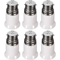 Ugreat - B22-auf-E27-Adapterfassung für LED-Leuchtmittel, ac 230 v, Konvertierungsadapter zum Umstellen von B22 auf E27, schraubbare Bajonettfassung, von UGREAT