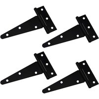 Ugreat - Promotion, T-Scharnier, dreieckiges Scharnier, robustes T-Scharnier, verzinktes Dreieck, 10,2 cm, Schwarz, kann zum Aufhängen von von UGREAT