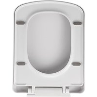 Quadratischer Toilettensitz mit verstellbaren Scharnieren Top Fix Soft-Close-Kappe Schnellverschluss für einfache Reinigung Antibakteriell Modernes von UGREAT