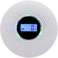 Ugreat - Rauchmelder, kombinierter Rauch- und Kohlenmonoxidmelder, zusammengesetzter Alarm mit akustischer Warnung und angetriebener Digitalanzeige von UGREAT