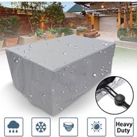 Rechteckige Schutzhülle für Gartenmöbel, Polyester, wasserdicht, staubdicht, UV-beständig, für Gartenstuhl oder Tisch (Maße: 260 x 135 x 82 cm) von UGREAT