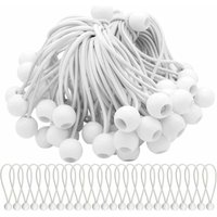 Ugreat - Set mit 40 elastischen Spannbändern mit Kugeln. Elastische Bungee-Bälle für Partyzelte, Zelte, Banner und Planen von UGREAT