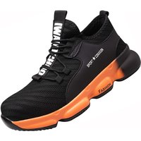 Sicherheitsschuhe für Männer und Frauen, Standard S1 Stahlkappe, atmungsaktiv, leicht, Arbeitsschuhe, Baustellen- und Industrie-Turnschuhe – Schwarz Sicherheitsschuhe für Männer und Frauen, Standard S1 Stahlkappe, atmungsaktiv, leicht, Arbeitsschuhe, Baustellen- und Industrie-Turnschuhe – Schwarz von UGREAT