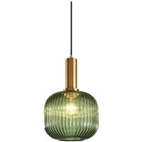 Ugreat - Vintage-Industrie-Pendelleuchte, moderne Hängeleuchte im Retro-Stil, Hängelampe, Glasschirm mit polierter Messinglampe [Energieklasse a++] von UGREAT