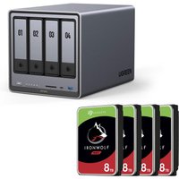 0 Ugreen NASync DXP4800 + SEAGATE Festplatte 32 TB (4 x 8 TB) von UGREEN
