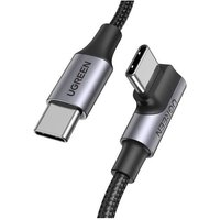 Abgewinkeltes USB-C PD QC-Kabel 100 W 5 A 1 m schwarz Abgewinkeltes USB-C PD QC-Kabel 100 W 5 A 1 m schwarz von UGREEN