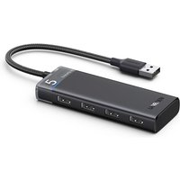 Adapter - hub - CM653 hub mit 4 USB-A-Anschlüssen und USB-A-Stromkabel – Schwarz von UGREEN