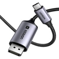 Ugreen CM556 USB-C und DisplayPort 8K Kabel, 2m Länge - Grau Ugreen CM556 USB-C und DisplayPort 8K Kabel, 2m Länge - Grau von UGREEN