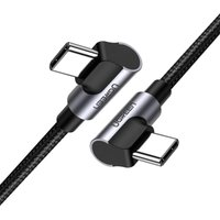 Winkelkabel mit seitlichem USB-C-zu-USB-C-Schnellladestecker, 1 m – grau Winkelkabel mit seitlichem USB-C-zu-USB-C-Schnellladestecker, 1 m – grau von UGREEN