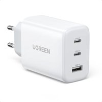 Schnelles Wandladegerät 2x USB-C USB 65W PD QC weiß Schnelles Wandladegerät 2x USB-C USB 65W PD QC weiß von UGREEN