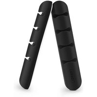 Selbstklebender Organizer für 4 Kabel, Leitungen, 2er-Set, schwarz von UGREEN