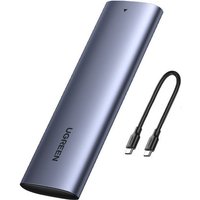 Taschengehäuse für M.2 SuperSpeed 10 Gbit/s SSD-Laufwerk + USB-C-Kabel 0,5 m grau von UGREEN