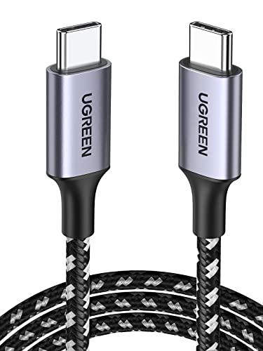 UGREEN Kabel USB-C USB-C 3.1 Ladekabel 60W USB C USB C Power Delivery 5Gbps 4K@60Hz kompatibel mit iPhone 15 Pro Max, iPhone 15 Plus, iPad Pro Surface Go Galaxy S24 S23 S22 A54 Steam Deck usw. (2m) von UGREEN