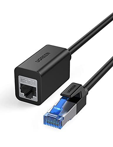 UGREEN Lan Verlängerung Cat 8 Lan Kabel Verlängerung RJ45 Verlängerung 40 Gbits Netzwerkkabel Verlängerung Ethernet Verlängerung Patchkabelverlängerung kompatibel mit Cat7 CAT6 Cat5.(2M) von UGREEN