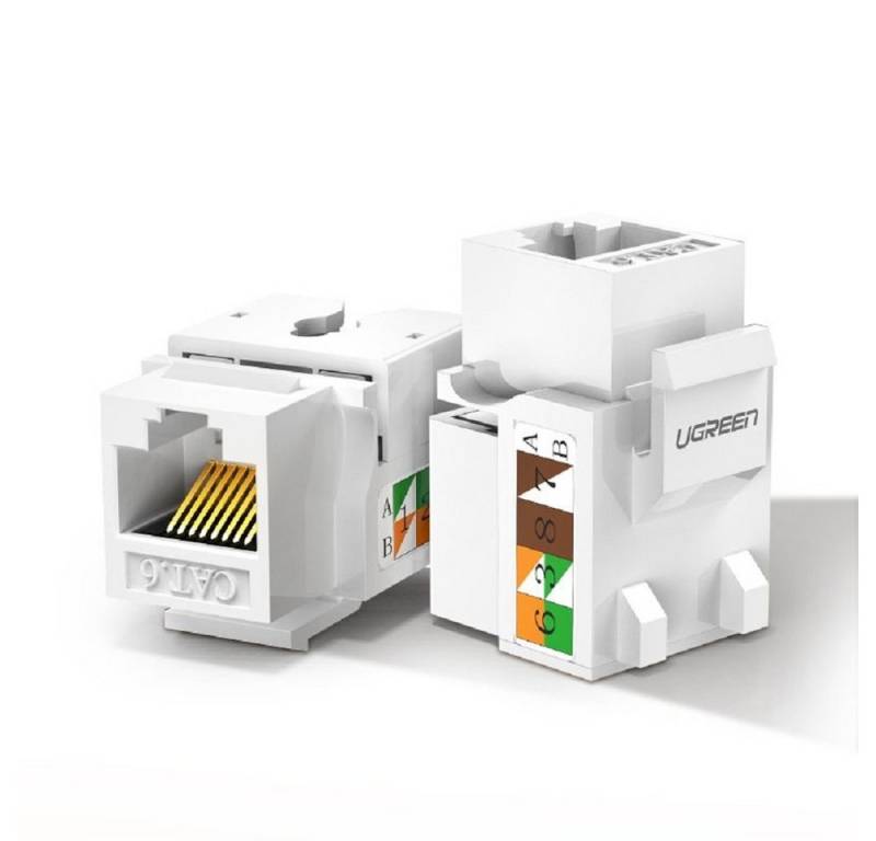 UGREEN Steckdose Keystone Ethernet Cat 6 8P8C RJ45 100 Mbit/s 568A/B Buchse weiß UGREEN Steckdose Keystone Ethernet Cat 6 8P8C RJ45 100 Mbit/s 568A/B Buchse weiß von UGREEN