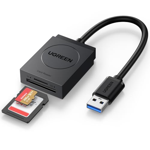 UGREEN SD Kartenleser USB 3.0 SD TF kartenlesegerät SD Card Reader SD Karten Adapter 2 Slot Speicherkartenleser für SDXC, SDHC, SD, MMC, RS-MMC, Micro SDXC, Micro SD, Micro SDHC (Schwarz) UGREEN SD Kartenleser USB 3.0 SD TF kartenlesegerät SD Card Reader SD Karten Adapter 2 Slot Speicherkartenleser für SDXC, SDHC, SD, MMC, RS-MMC, Micro SDXC, Micro SD, Micro SDHC (Schwarz) von UGREEN