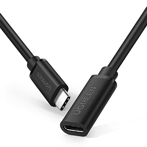 UGREEN USB C Verlängerungskabel 0.5M, 4K@60Hz 100W USB 3.1 Gen 2 USB C Verlängerung 10 Gbps Monitor Erweiterung kompatibel mit MacBook Pro 16 (2021), MacBook Air 2020, Dell XPS13, Hub, Dock usw. von UGREEN
