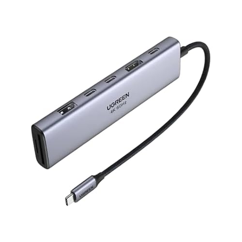 USB-C Hub UGREEN Revodok 7 en 1 HDMI 4K60Hz 2xUSB-C3.2 USB-A3.2 SD/TF PD100W Grau von UGREEN