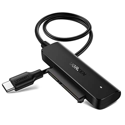UGREEN USB C SATA Adapter für 2,5 Zoll SSD und HDD Festplatten Adapter USB 3.1 auf SATA III Typ C SATA Kabel Thunderbolt 3 kompatibel UASP Unterstützung für MacBook Pro, MacBook Air, Mac Mini usw von UGREEN