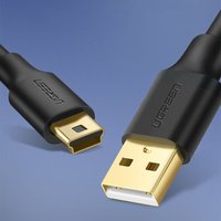 Ugreen 5-poliges vergoldetes USB - Mini-USB-Kabel 0,5 m schwarz (US132) von UGREEN