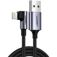 Ugreen - 90 Grad 1M mfi 2,4A Ladekabel Winkel usb Kabel abgewinkelt Nylon geflochten Schnellladegerät Daten Sync l Form Kabeladapter für iPhone Ugreen - 90 Grad 1M mfi 2,4A Ladekabel Winkel usb Kabel abgewinkelt Nylon geflochten Schnellladegerät Daten Sync l Form Kabeladapter für iPhone von UGREEN
