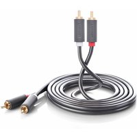 Ugreen - Kabel 2RCA Stereo 2 Meter Audio Video Kabel 2x Cinch Kabel Adapter pc tv, grau Ugreen - Kabel 2RCA Stereo 2 Meter Audio Video Kabel 2x Cinch Kabel Adapter pc tv, grau von UGREEN