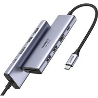 Ugreen - Multifunktions-HUB usb Typ c - 2x usb 3.2 Gen 1 / hdmi 4K 60Hz / sd- und TF-Kartenleser / usb Typ c pd 100W grau Ugreen - Multifunktions-HUB usb Typ c - 2x usb 3.2 Gen 1 / hdmi 4K 60Hz / sd- und TF-Kartenleser / usb Typ c pd 100W grau von UGREEN