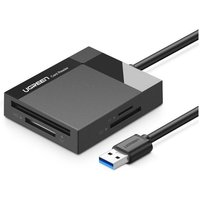 SD-/Micro-SD-/CF-/MS-Speicherkartenleser, USB 3.0-Stecker 1 m – schwarz von UGREEN