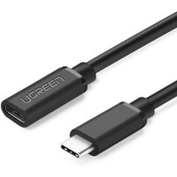 Kabel Verlängerungskabel usb Typ c 3.1 (weiblich) - usb Typ c 3.1 (männlich) 0,5m schwarz - Ugreen von UGREEN