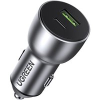 Usb und usb-c qc 3.0 pd 36W 3A Autoladegerät, grau von UGREEN