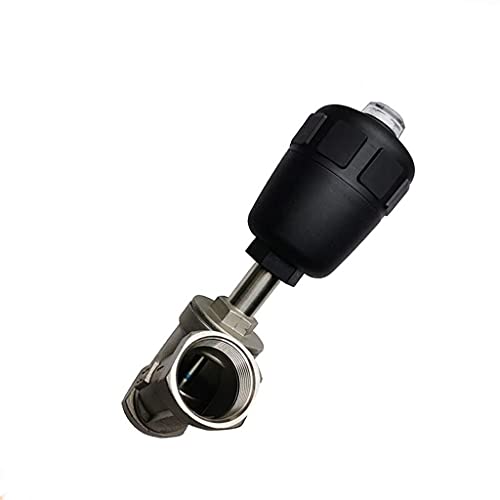 1 Stück 1/2 Zoll 3/4 Zoll 1 Zoll Zoll pneumatisches Sitzventil aus Edelstahl – Hohe Durchflusseffizienz for Dampf- und Wasseranwendungen(Single acting 1-1/4") von UGUGU