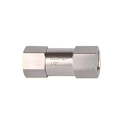 1 Stück 304 SS NPT-Rückschlagventil mit Innengewinde – for 1/8", 1/4", 1/2" Gewinde – Max. Druck 915 PSI, Max. Temperatur 120 °C(1/8In) von UGUGU