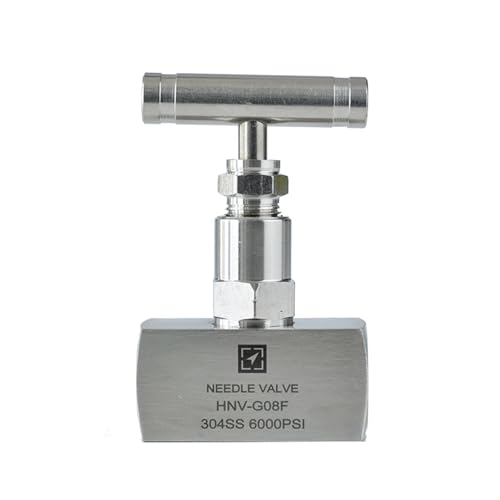 1 Stück Hochdruck-Nadel-Absperrventil J13-250P – Magnetventil mit Innengewinde aus Edelstahl 304 for Wasser, Öl und Gas(3/8 In) von UGUGU