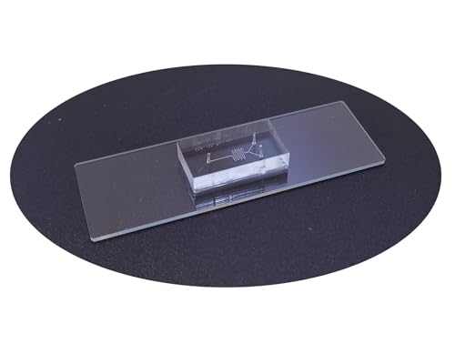 1 Stück PDMS-Mikrofluidik-Chip C01-200 C02-200 for Flüssigkeitskontrollsysteme – Standard-Glasobjektträgerverpackung(C01-200 Fish bone depression) von UGUGU