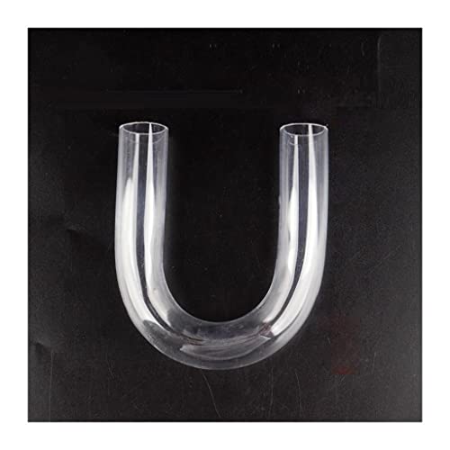 1 Stück U-förmige Gasrohrverschraubungen aus Acryl for Aquarien – durchsichtiger runder Rohrwinkelverbinder (Außendurchmesser 20–32 mm)(25mm) von UGUGU
