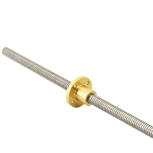 1 Stück hochpräzise T10-Kugelumlaufspindel 500 mm mit Mutter – Edelstahl for CNC, 3D-Drucker und Automatisierung | Steigungsoptionen 2–20 mm(Pitch 2mm lead 12mm) von UGUGU