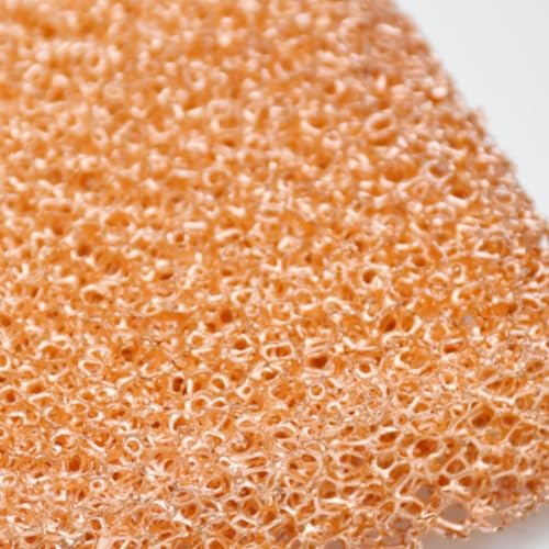 1 Stück poröse Kupferschaumplatte – ideal for Batterien, Kühlkörper, Filtration und elektromagnetische Abschirmung(100x100x10mm/20PPI) von UGUGU