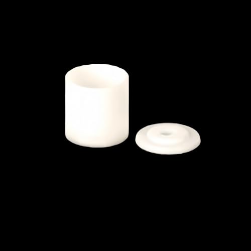 10 Stück Aluminiumoxid-Korund-Tiegel mit Deckel – Hochfeste Schmelzformen for Gold, Silber – Industrieofen-Tiegel(6x4.5mm) von UGUGU