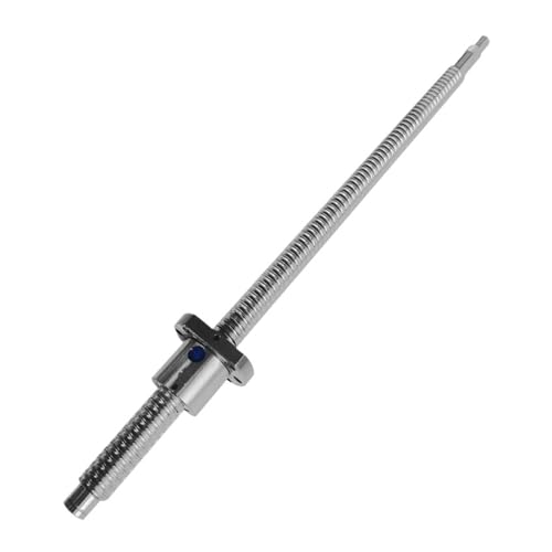 304 Edelstahl-Linkshand-Kugelumlaufspindel 1605/2005/2505/2510 for CNC- und 3D-Drucker mit Kupfermutter, 1 Stück(1100MMLeft-hand 2505) von UGUGU