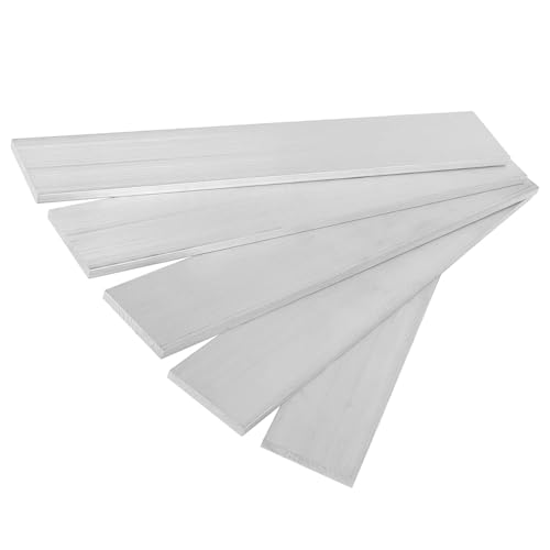 5 Stück 6061 Aluminium-Flachstangen – 4 mm dicke quadratische Aluminiumplatte for Basteln, for die industrielle Bearbeitung und for Schneiden(4x20x500mm) von UGUGU