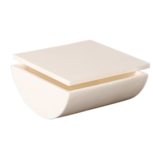 Halbrunder Tiegel aus Aluminiumoxid mit Deckel – Metallschmelztiegel for den industriellen Einsatz – 1 Stück(100x20x15mmx9) von UGUGU