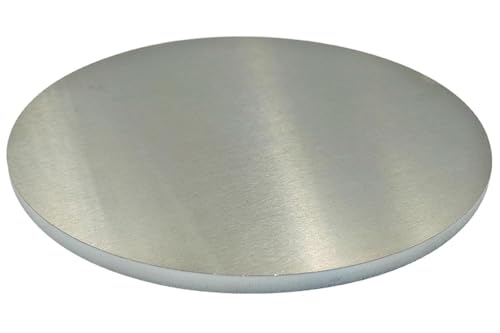 Runde Platte aus 6061 Aluminium – 1 mm Dicke, 100–300 mm Durchmesser, 2 Stück – leichte Metallscheibe for Schweißen, Basteln(250mm) von UGUGU